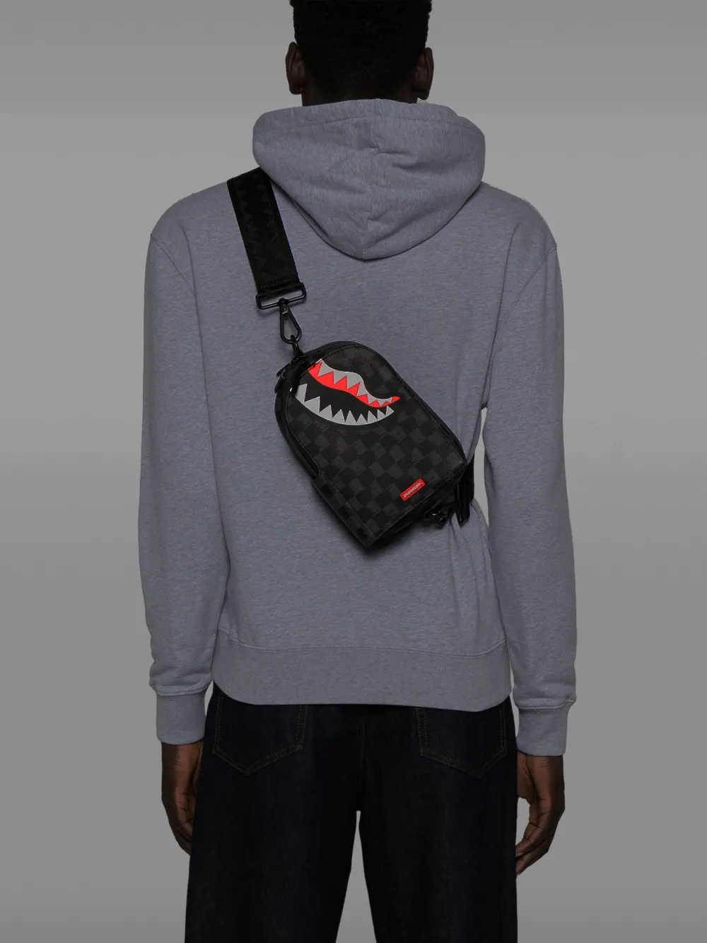 Sprayground Drip Check Shark shoudler bag | Women | Image 2