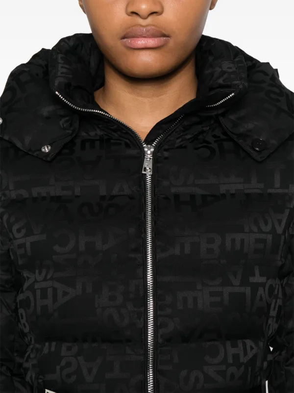ジャケット・アウター ELISABETTA FRANCHI Elisabetta Franchi Down jacket Elisabetta Franchi black jacquard