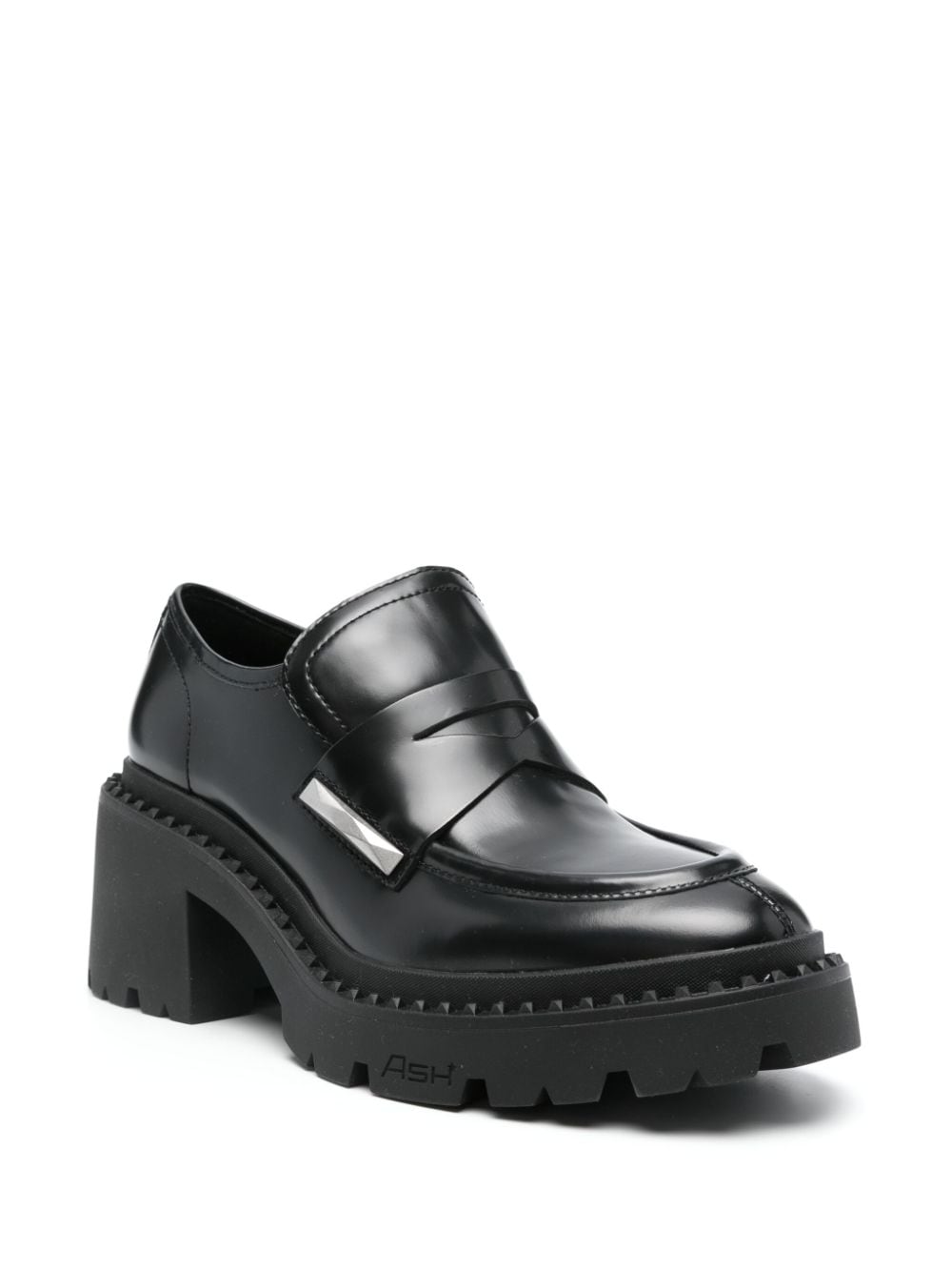 Shop Ash 30mm Norton Loafers In Black