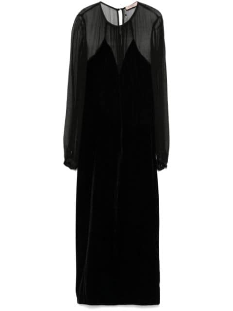 velvet midi coat