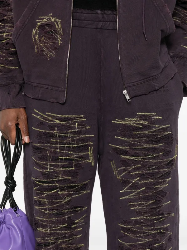ロゴ★ハイライズ★トラックパンツ★ MM6 MAISON MARGIELA MM6 Maison Margiela logo-tape Track Pants | Black | FARFETCH