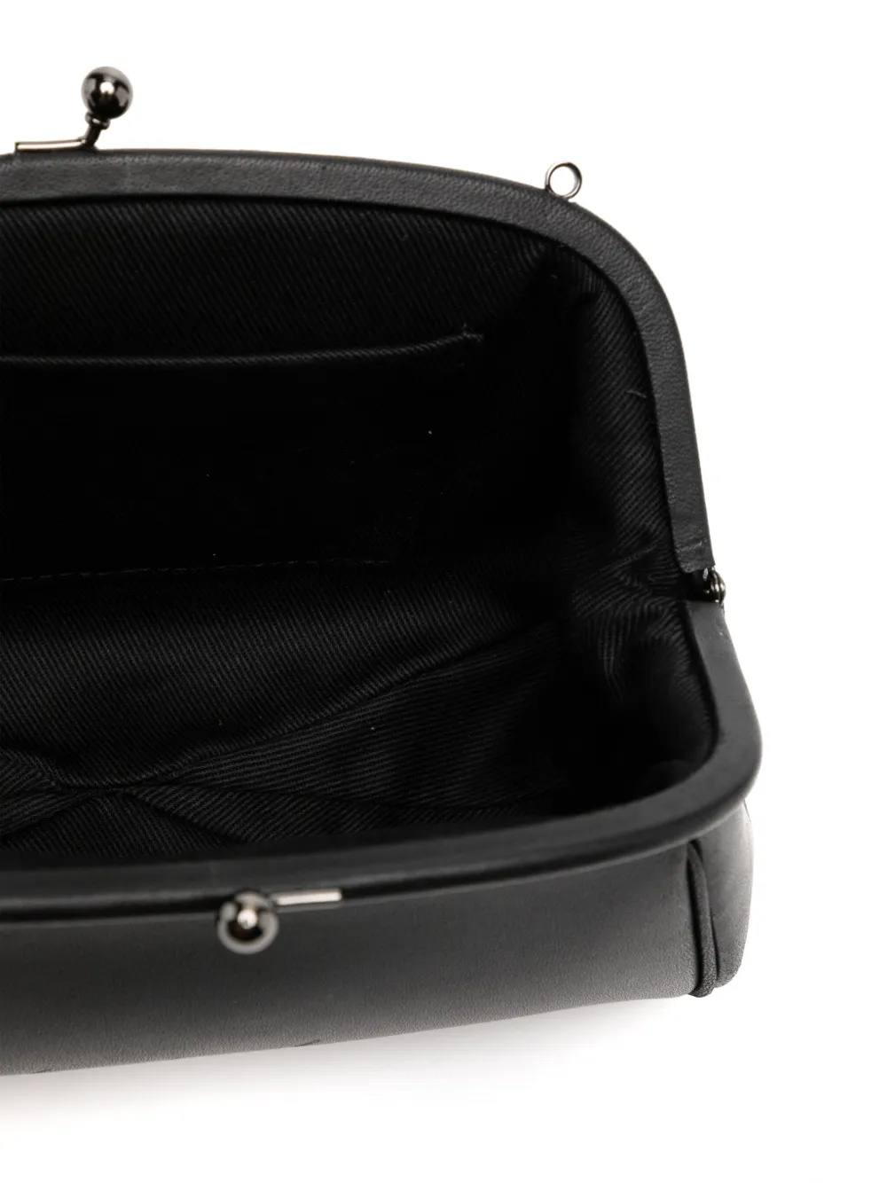 Yohji Yamamoto Mini-tas met logo-reliëf Zwart
