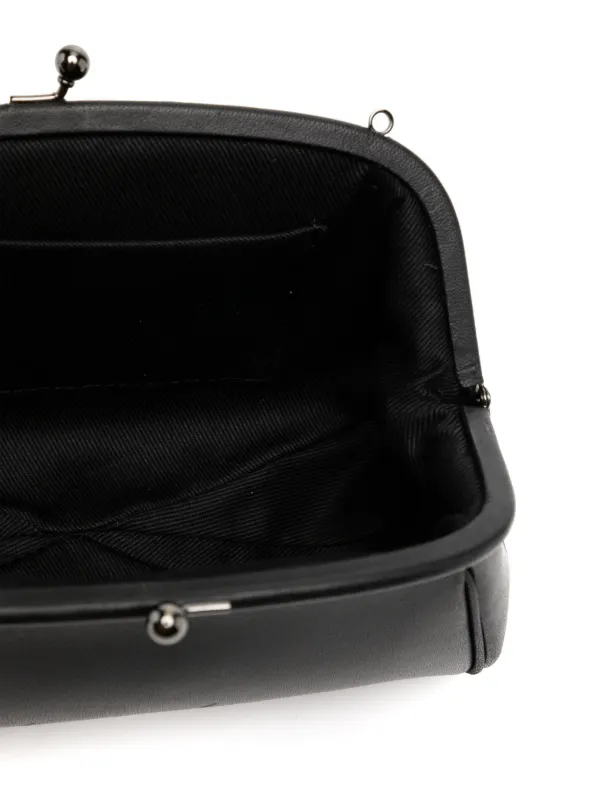 Yohji Yamamoto logo-embossed Mini Bag | Black | FARFETCH