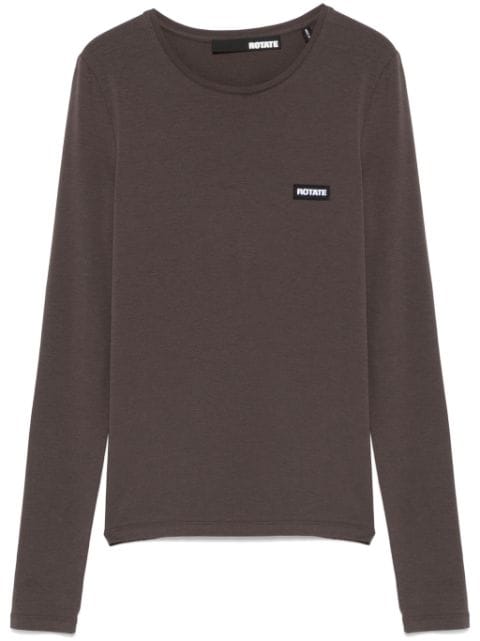 ROTATE BIRGER CHRISTENSEN logo-patch T-shirt 