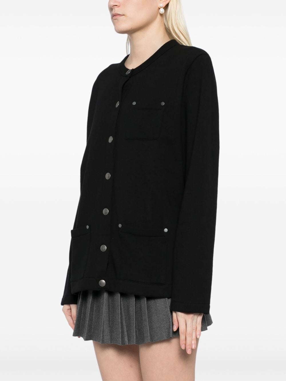 Shop Agnès B. Cotton Jacket In Black