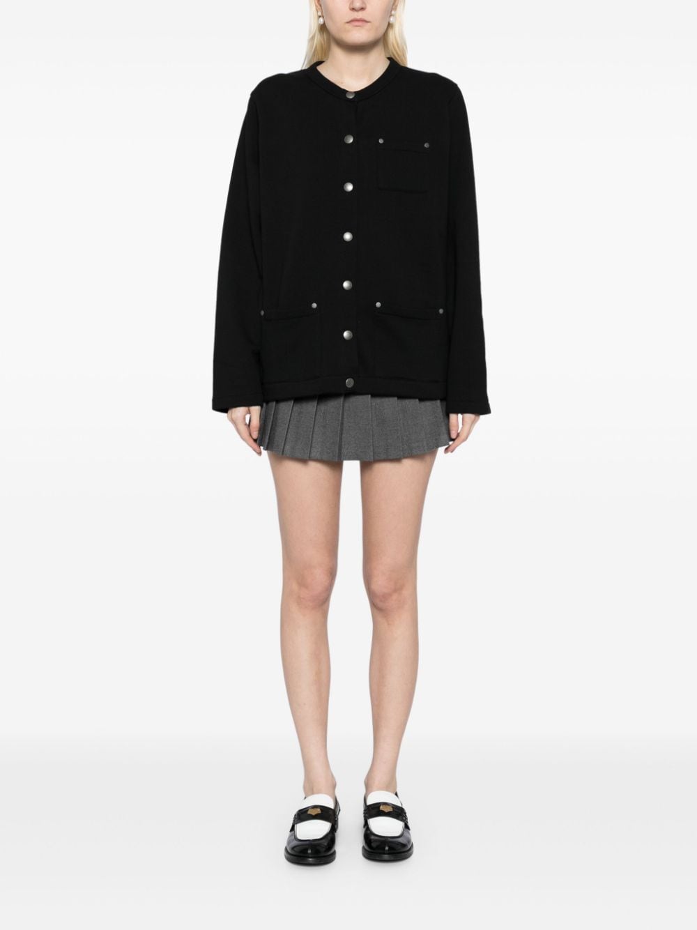 Shop Agnès B. Cotton Jacket In Black