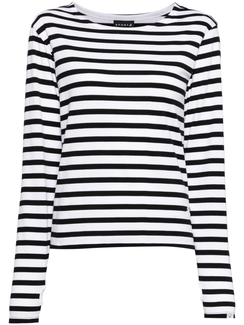 logo striped T-shirt