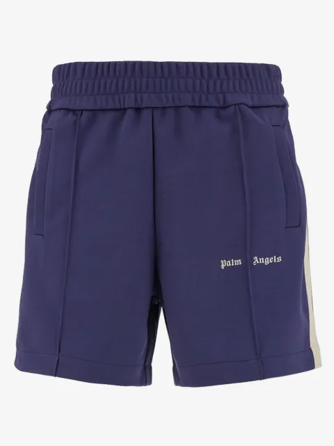 Palm Angels shorts deportivos con logo bordado