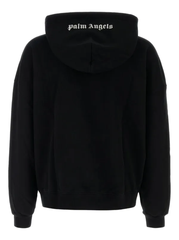 Palm Angels logo-embroidered Hoodie | Black | FARFETCH EG