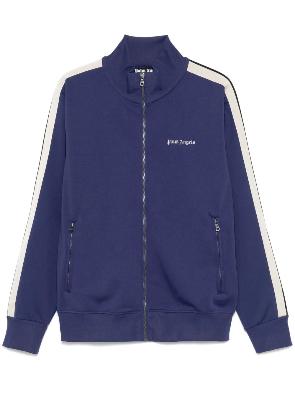 Palm Angels Classic Logo Track Jacket In 4603 Navy Blue - Off White