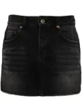 We11done cotton A-line skirt - Black