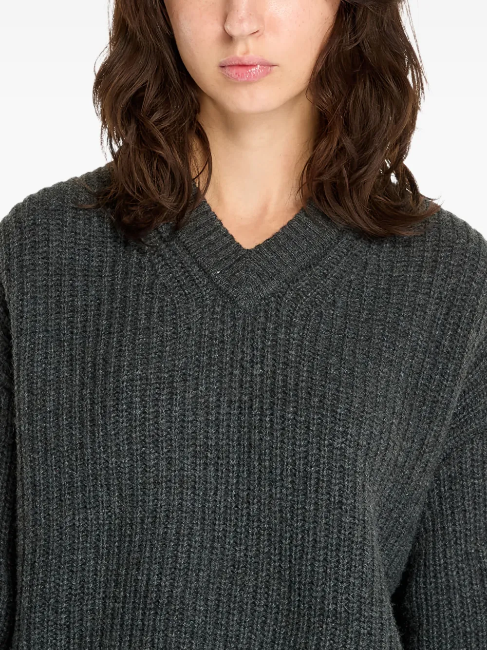 Calvin Klein Jeans Est.1978 V-neck Sweater In Brown