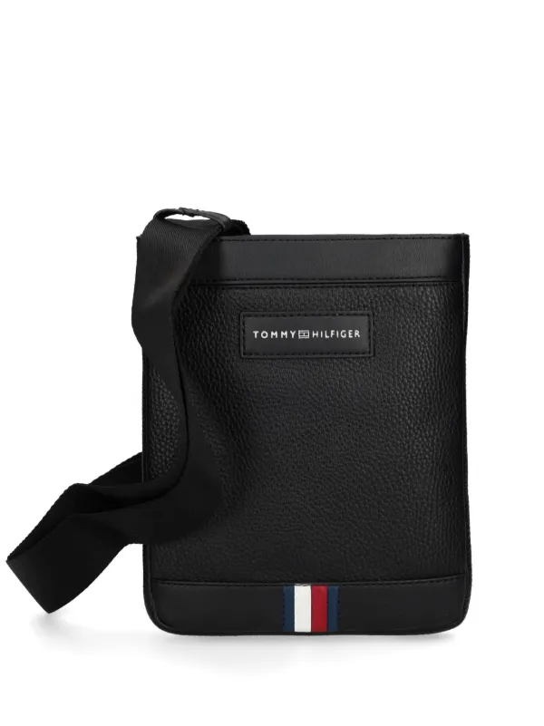 Tommy Hilfiger small TH Business cross body bag men Polyurethane One Size Black