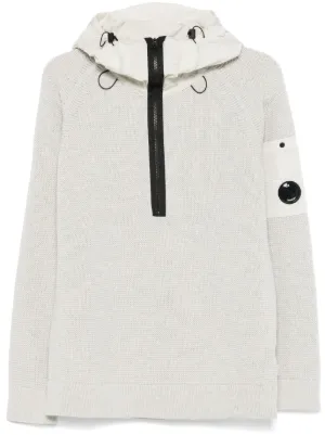 C.P. Company ジップアップ ニットパーカー | グレー | FARFETCH JP