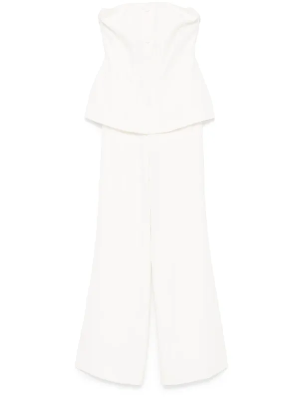 White tailored jumpsuit hotsell