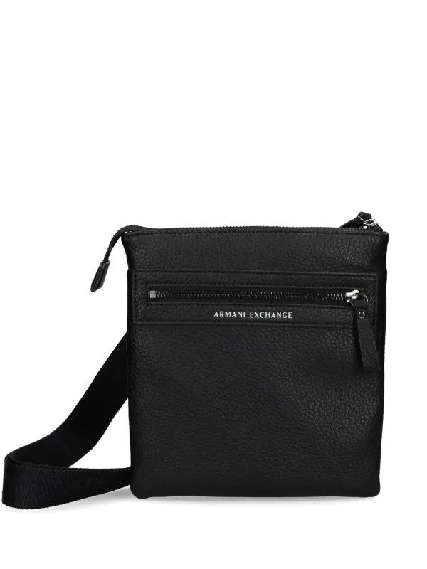 Armani leather messenger bag sale