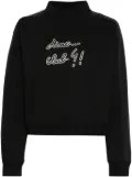 SPORT b. by agnès b. logo-embroidered sweatshirt - Black