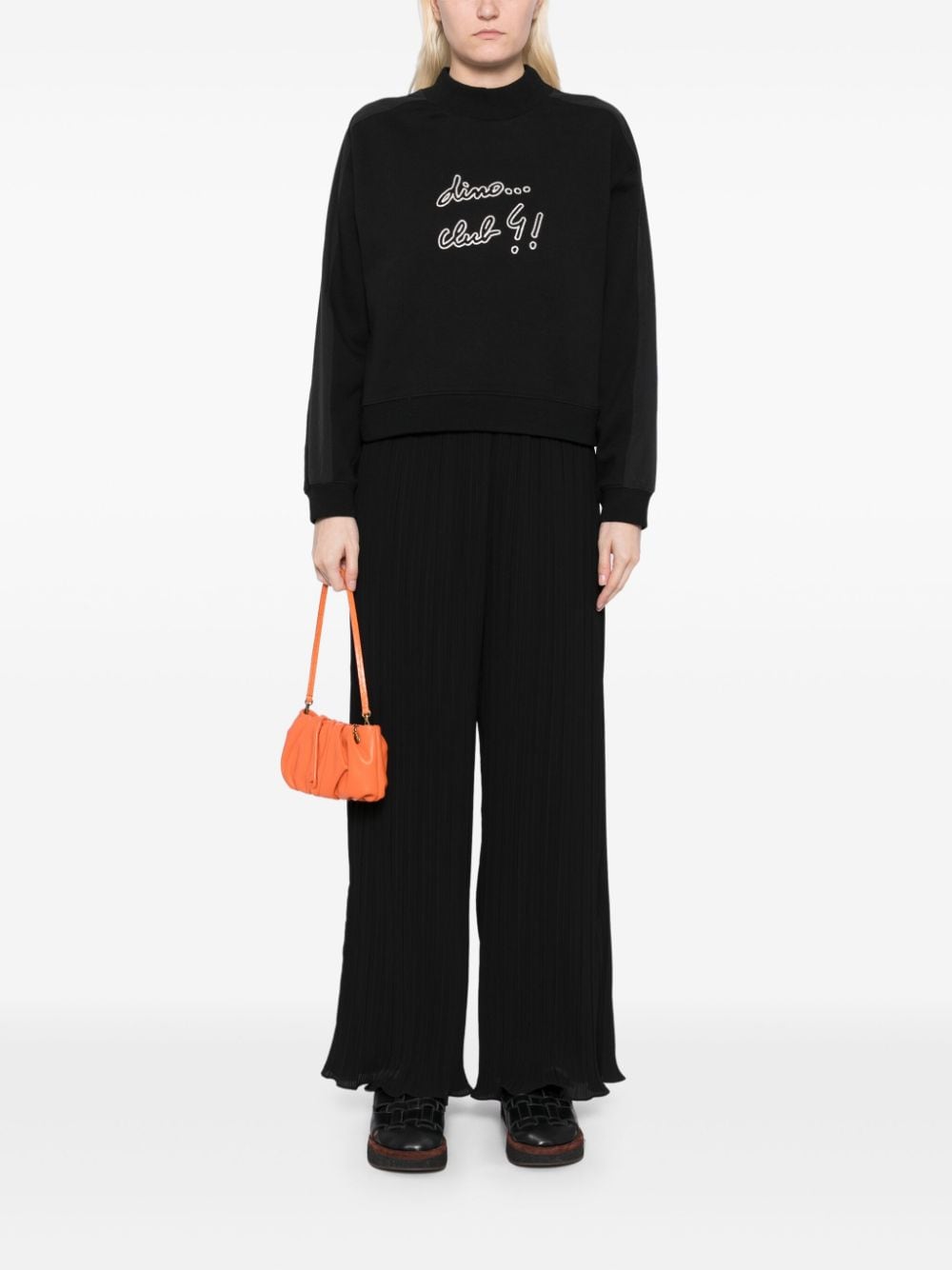 Shop Sport B. By Agnès B. Logo-embroidered Sweatshirt In Black