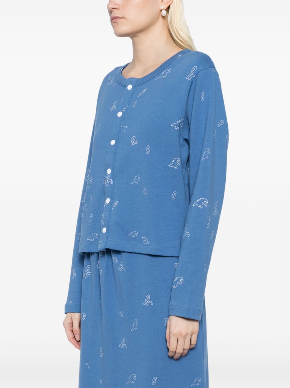 Shop Sport B. By Agnès B. Jacquard Jacket In Blue