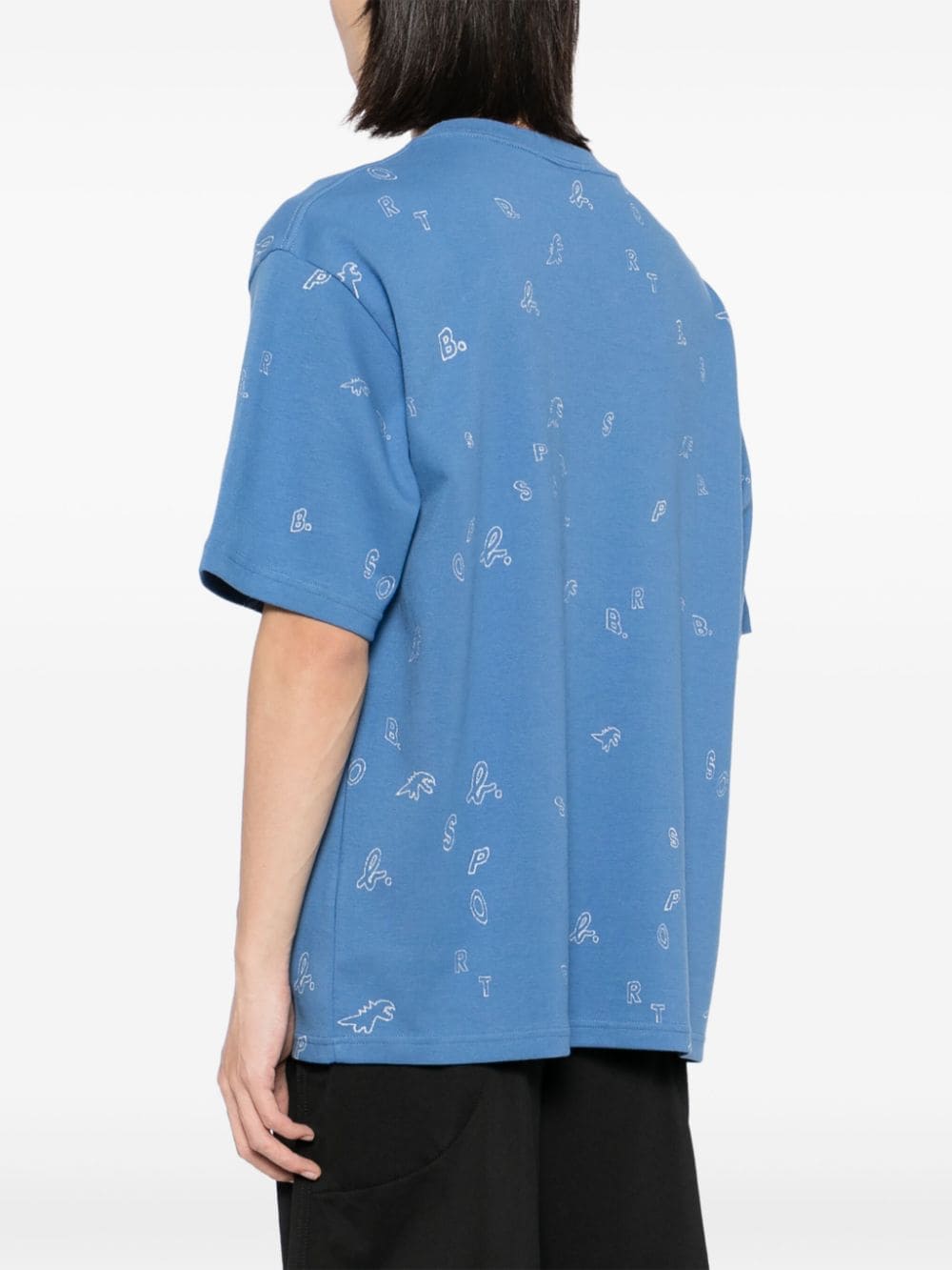 Shop Sport B. By Agnès B. Aop Pocket T-shirt In Blue