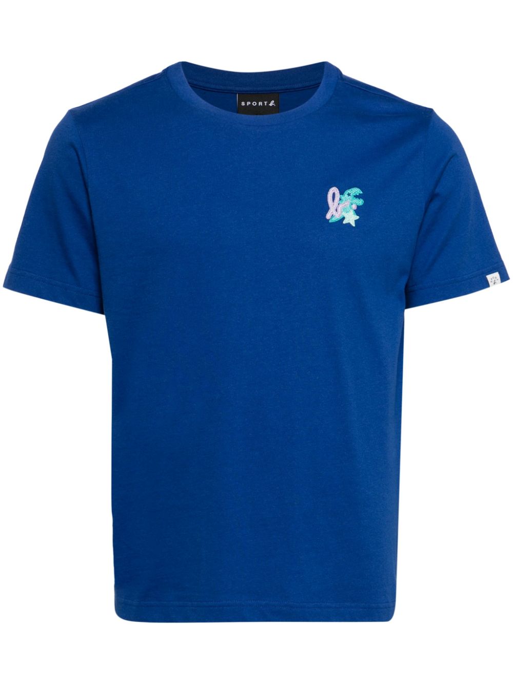 logo-embroidered T-shirt