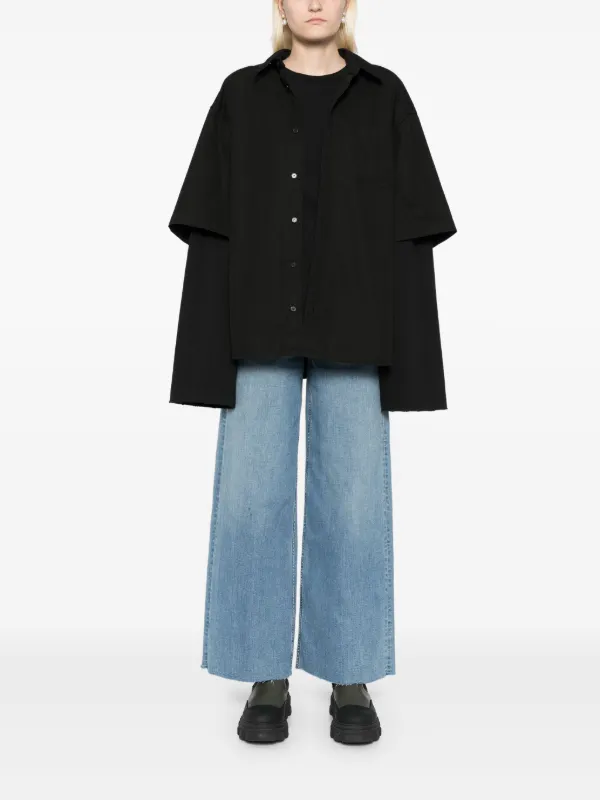 We11done レイヤード シャツ | ブラック | FARFETCH JP