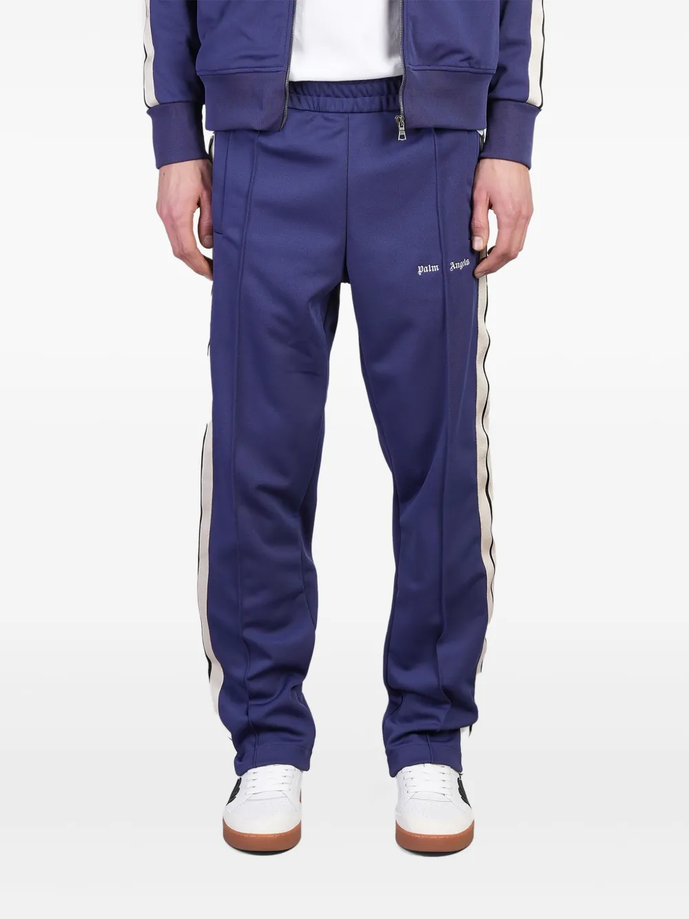 Palm Angels Trainingsbroek met geborduurd logo Blauw