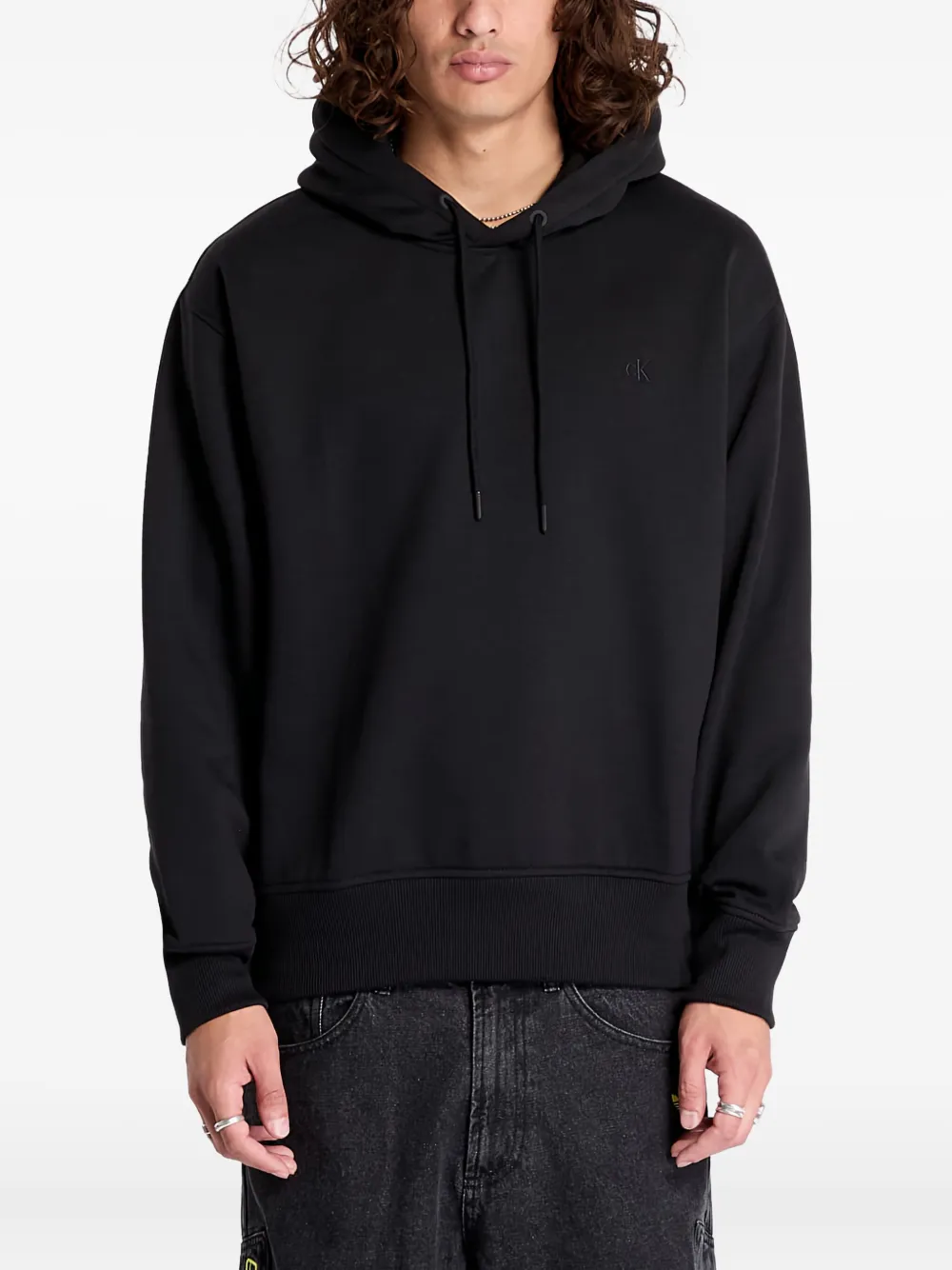 Calvin Klein Jeans graphic-print hoodie | Black | Image 1