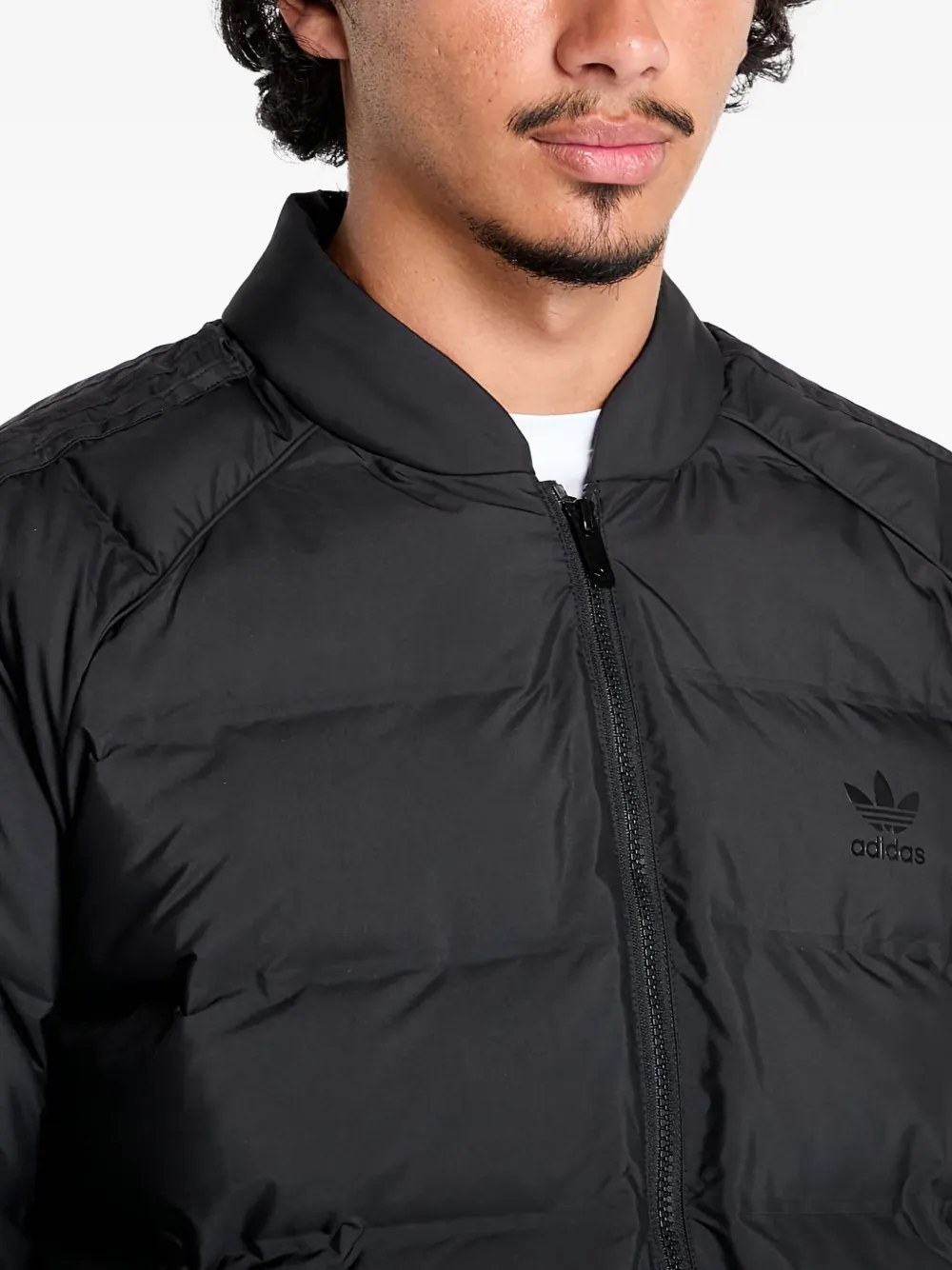 adidas Gewatteerd jack Zwart