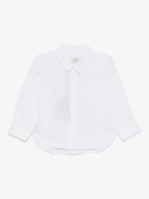 ETRO KIDS camisa con logo bordado