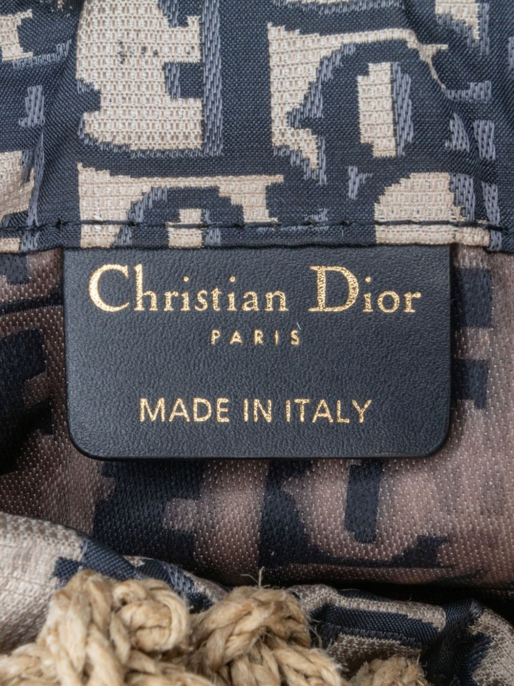 Christian Dior 2020 Woven Rope and Oblique Technical Fabric Net shoulder bag Women