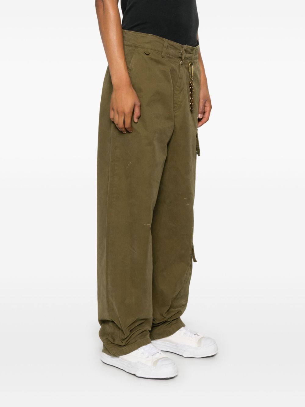 Shop Darkpark Jeffrey Cargo Pants In Green