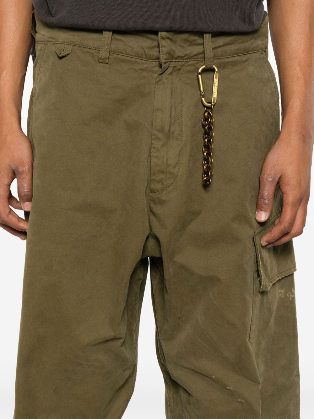 Shop Darkpark Jeffrey Cargo Pants In Green