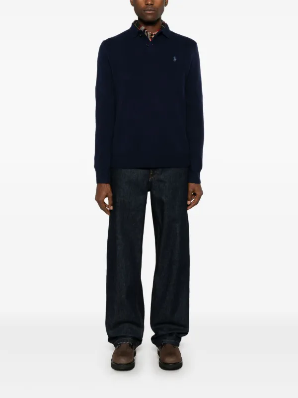 Polo By Ralph Lauren ニットポロシャツ Polo Ralph Lauren ニット ポロシャツ | ブルー | FARFETCH JP