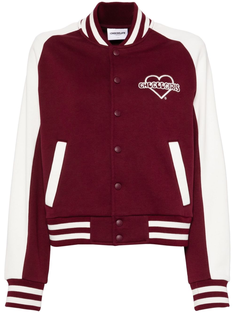 Chocoolate Logo-embroidered Jacket In Rot