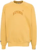 AAPE BY *A BATHING APE® logo-patch sweater - Yellow