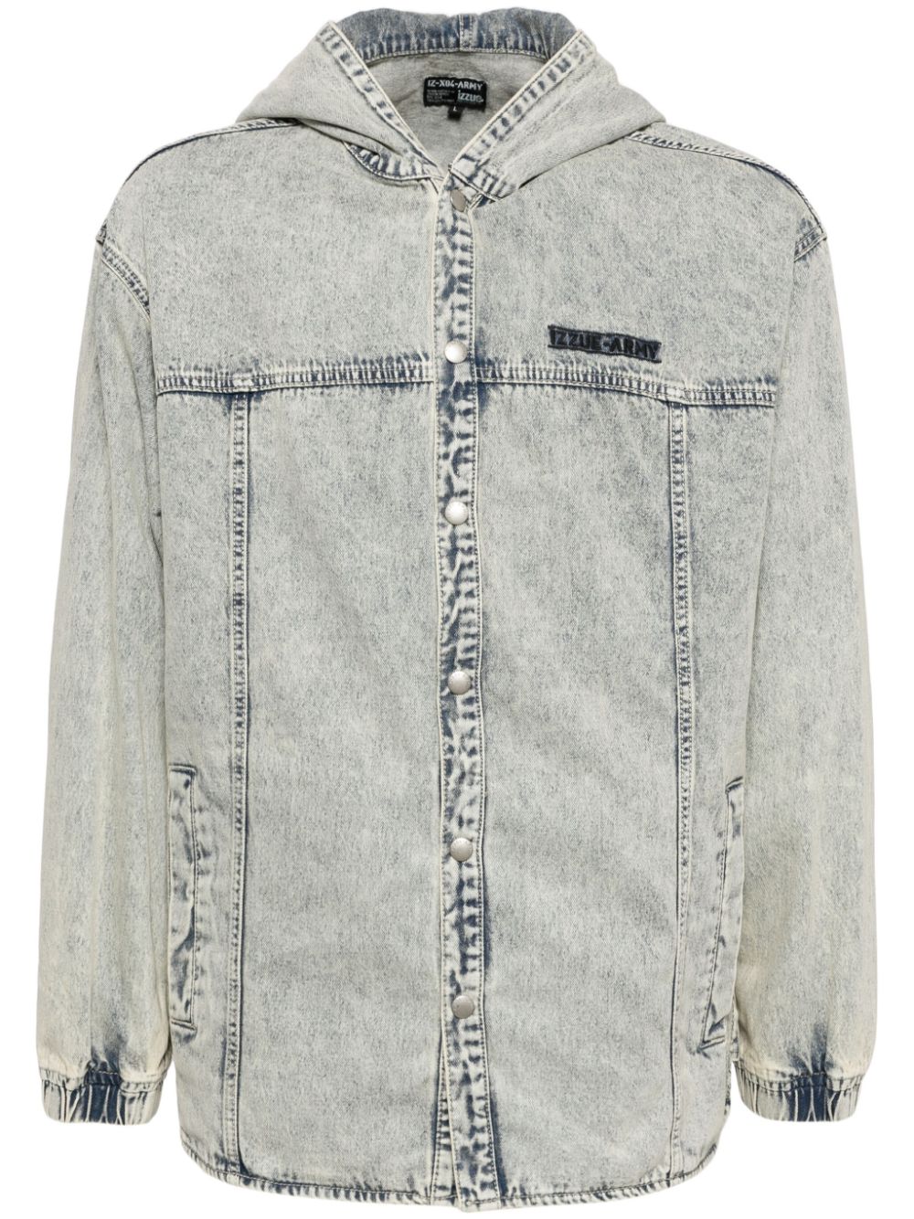 izzue hooded denim jacket - Blue