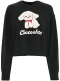 CHOCOOLATE graphic-print jumper - Grey