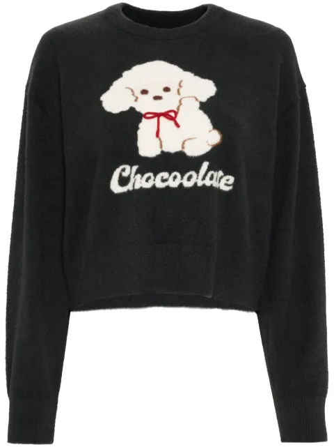 CHOCOOLATE graphic-print jumper