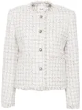 b+ab raw-finish tweed jacket - Neutrals