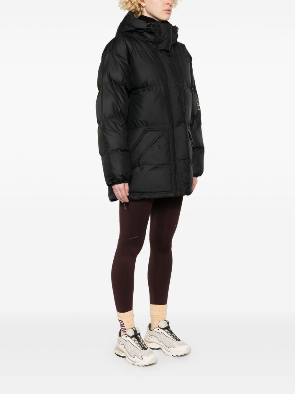 Shop Adidas By Stella Mccartney Reversible Padded Jacket In Black