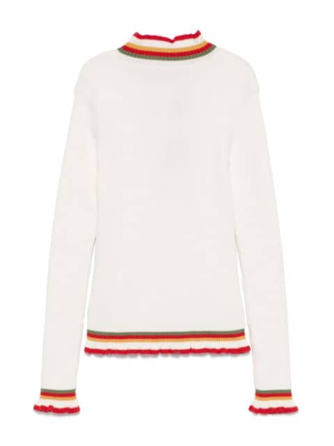 Pegaso-embroidered sweater