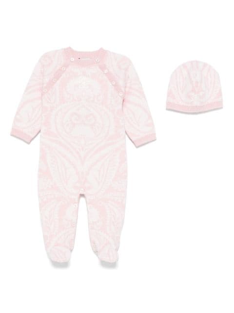 ETRO KIDS paisley-intarsia knit pajamas