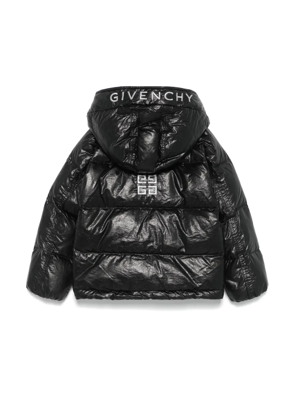 Image 2 of Givenchy Kids logo-embroidered jacket