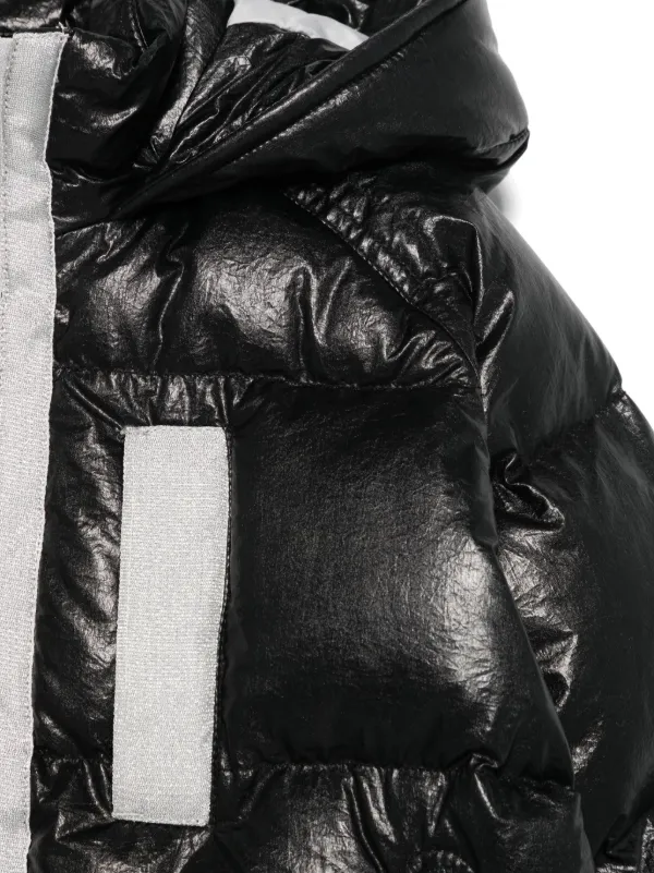 Givenchy Kids logo embroidered jacket kids Polyester Down Feather Polyamide 10 Black