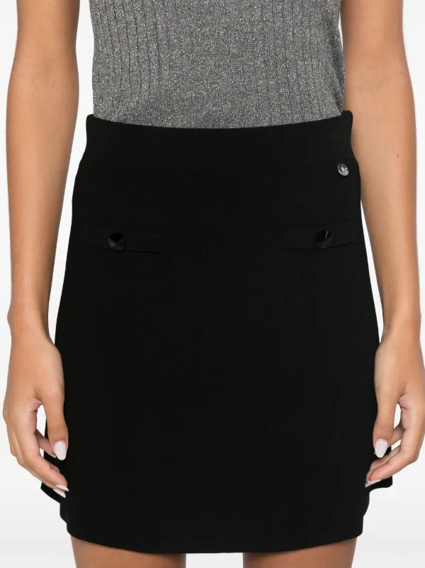 ミニスカート LIU JO KNITTED MINISKIRT LIU JO Knitted Pocket Mini Skirt | Black | FARFETCH