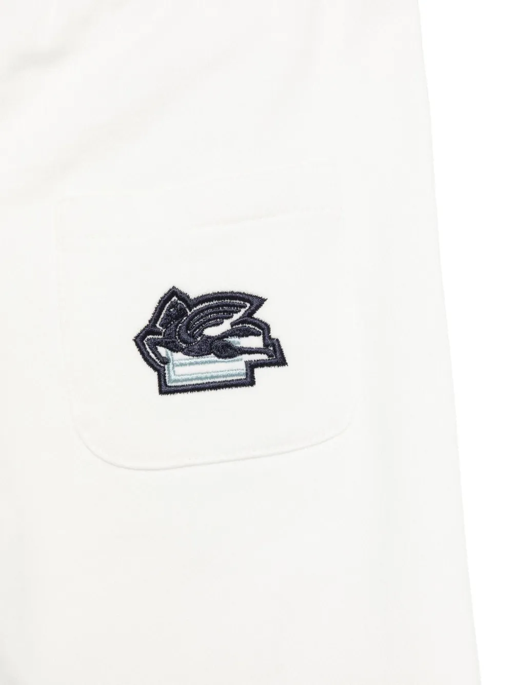 ETRO KIDS Broek met logopatch Wit
