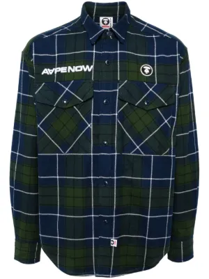 AAPE BY *A BATHING APE® チェック シャツ | レッド | FARFETCH JP