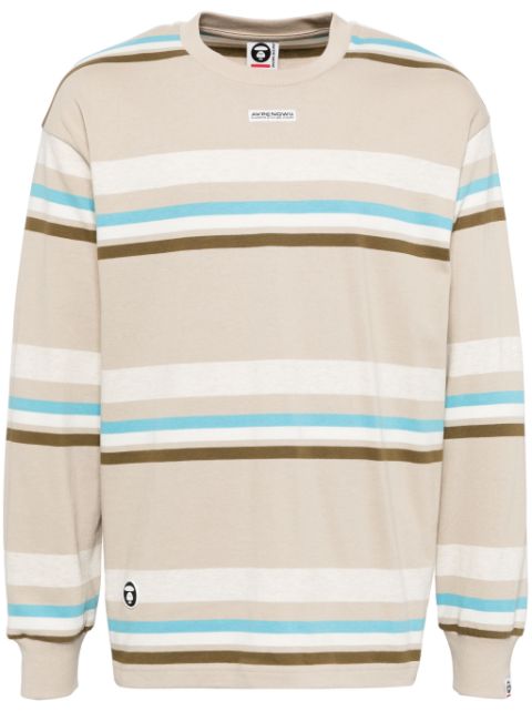 AAPE BY *A BATHING APE horizontal-stripes long-sleeves T-shirt Men