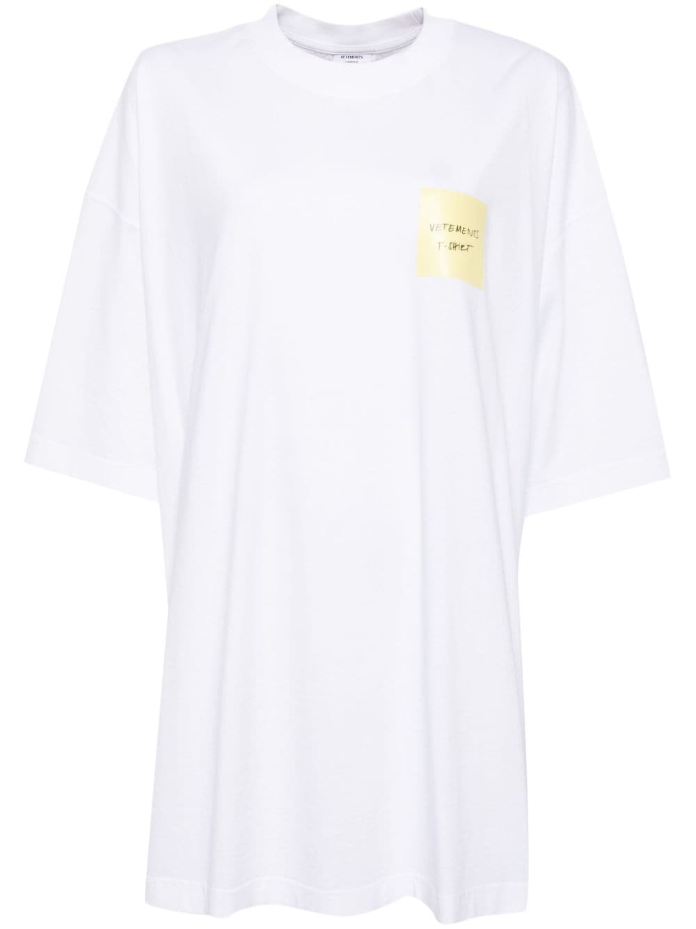 VETEMENTS Sticker T-shirt Wit